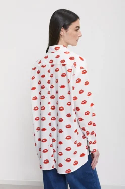 Chemisier en coton imprimé