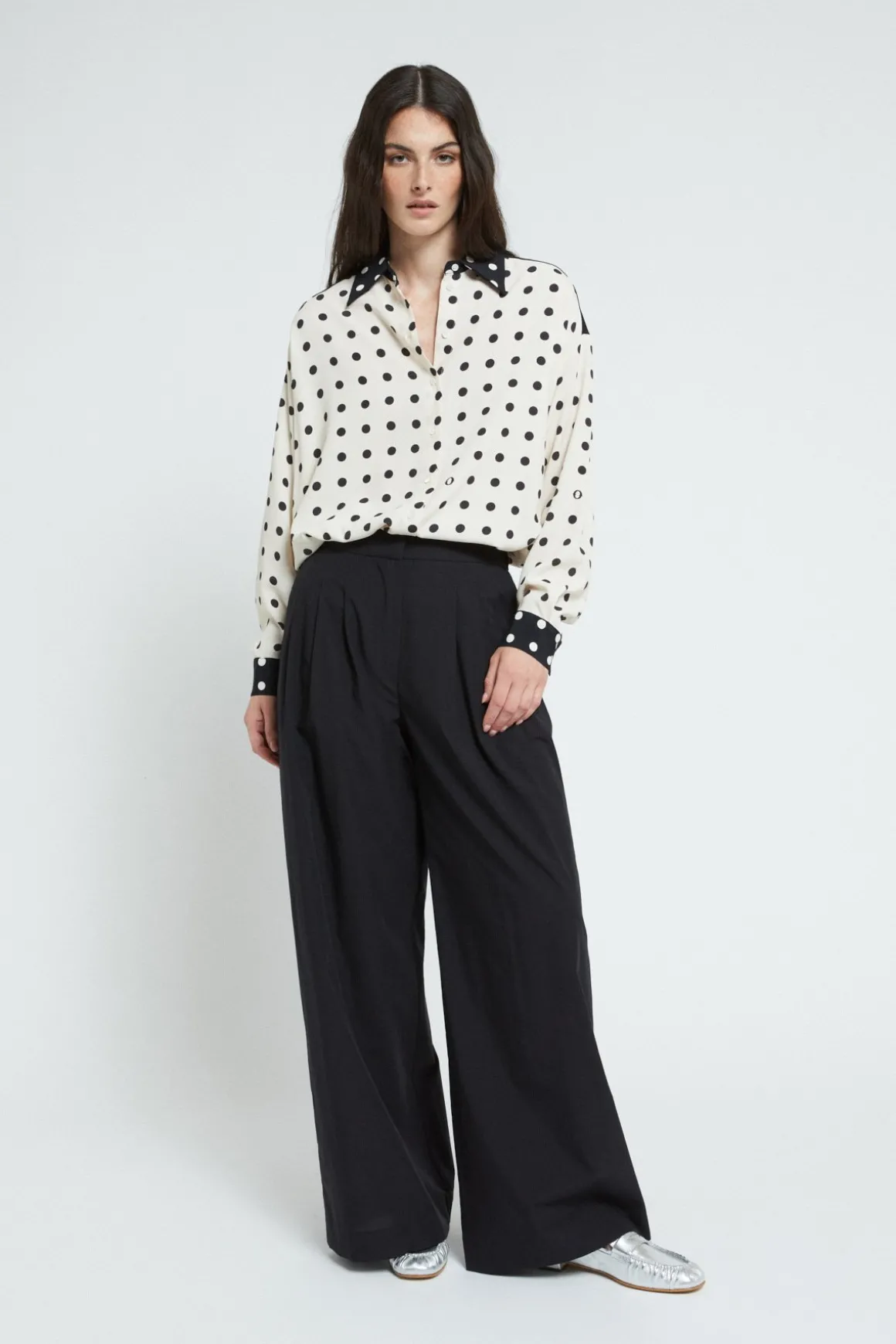 Chemisier en crêpe de viscose
