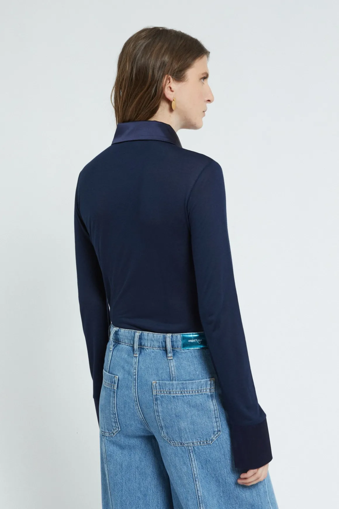 Chemisier en soie et viscose