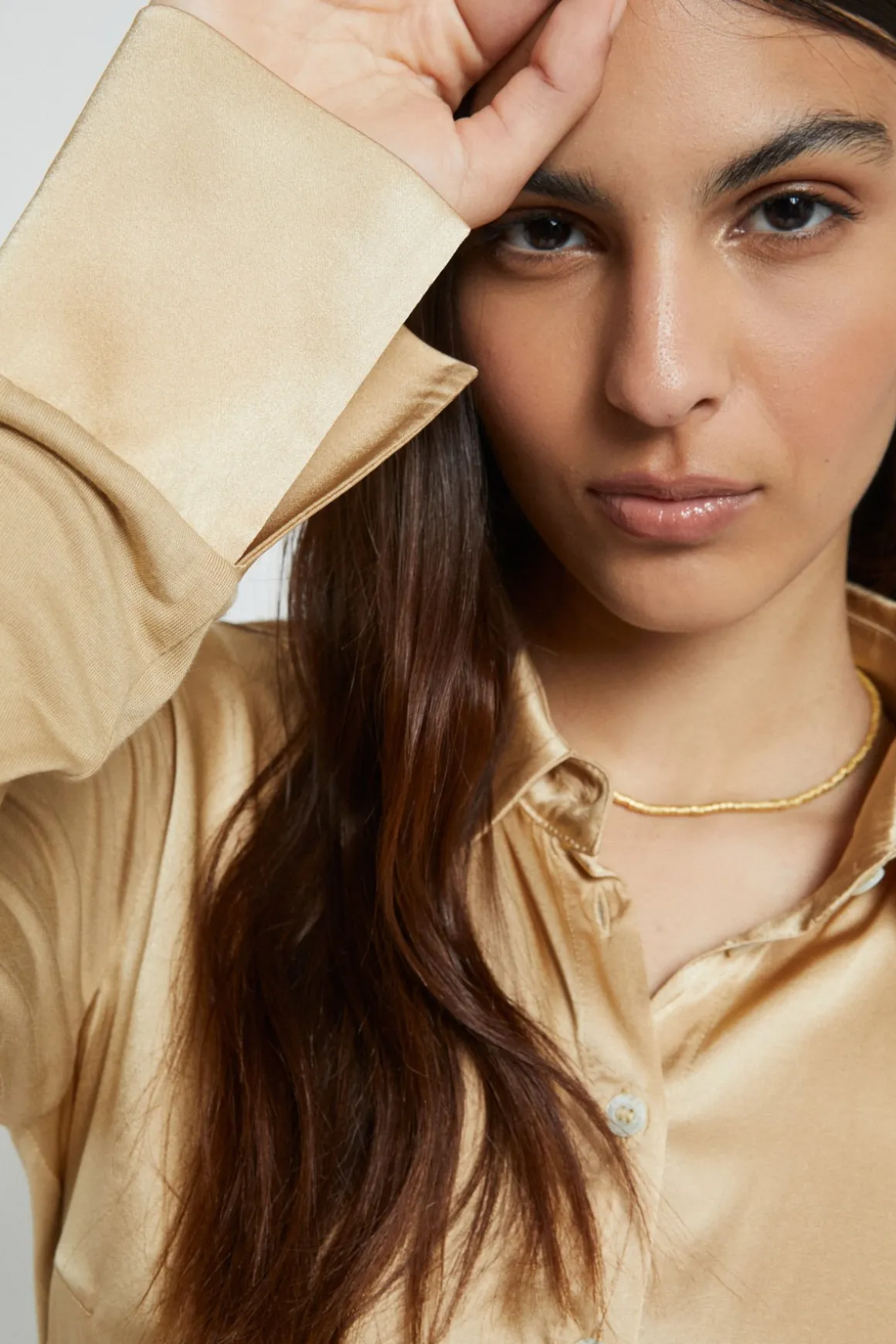 Chemisier en soie et viscose