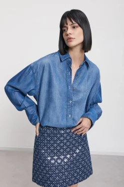 Chemisier jeans