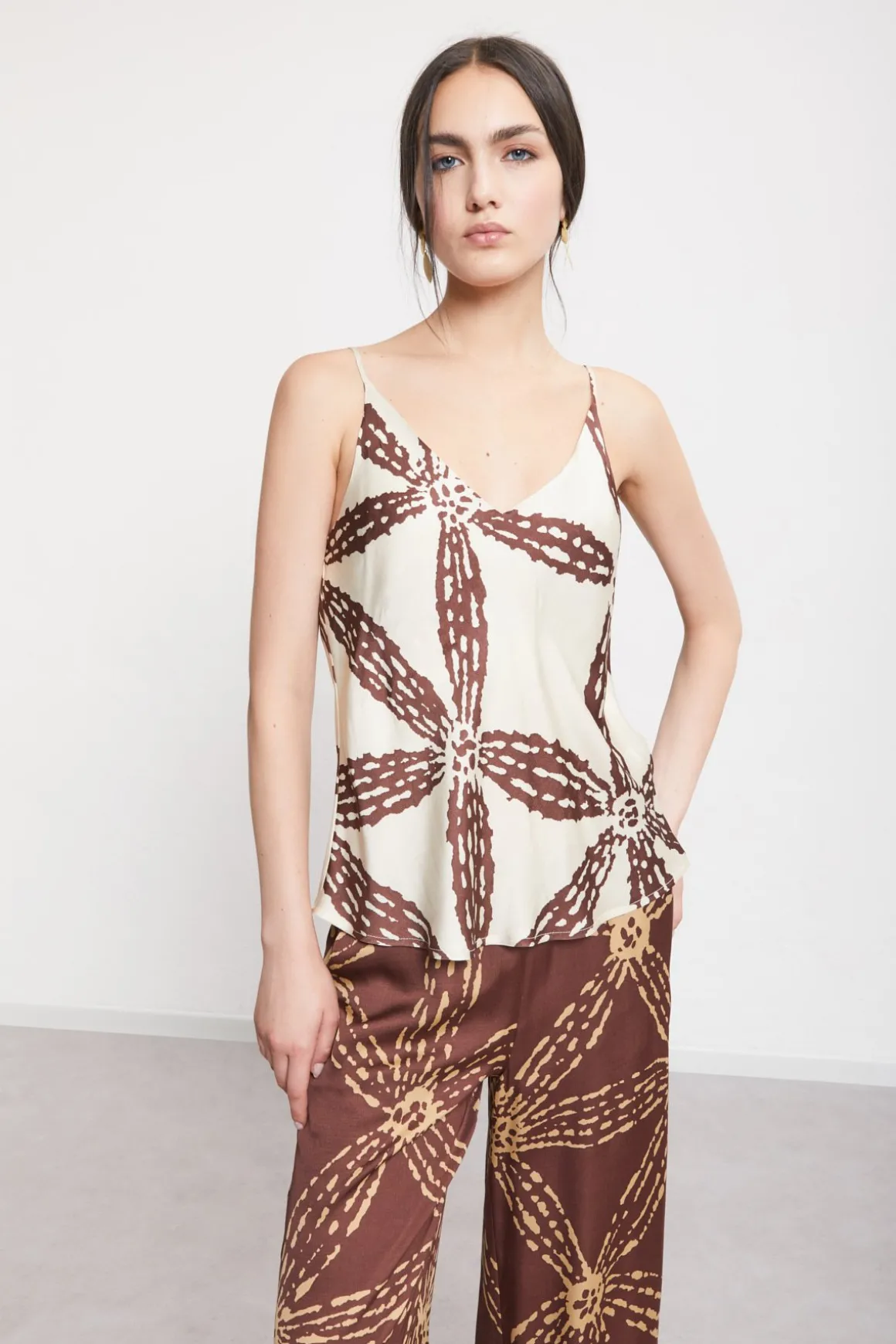Débardeur en satin de viscose
