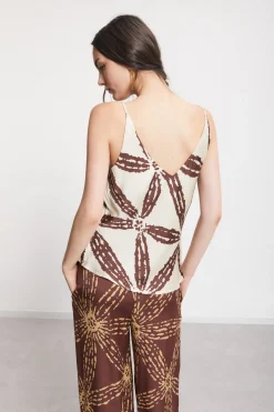 Débardeur en satin de viscose