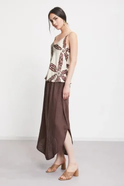 Débardeur en satin de viscose