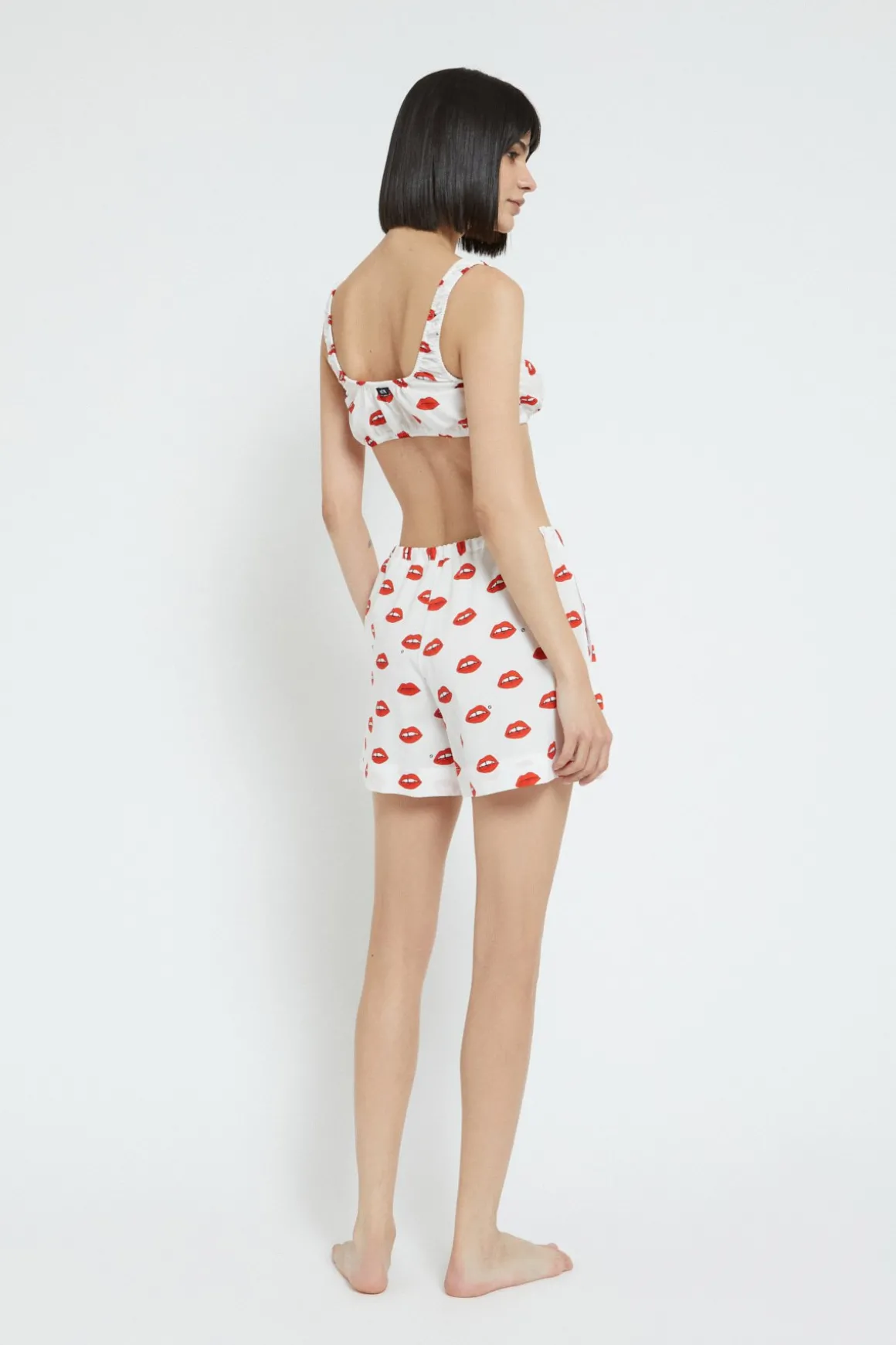 Ensemble de lingerie en coton imprimé