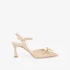 Escarpins pointus slingback en cuir