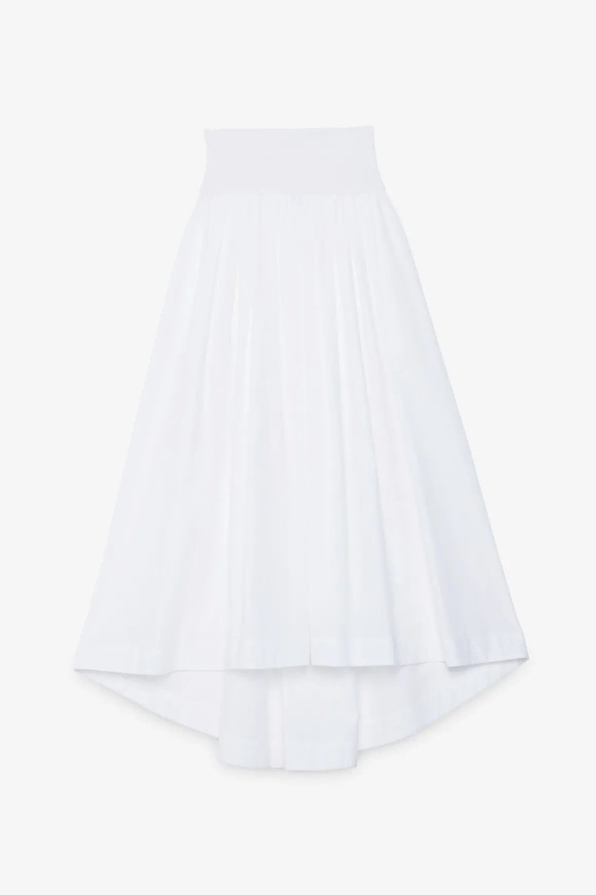 Jupe en popeline avec taille