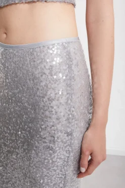 Jupe longue avec paillettes