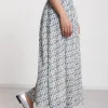 Jupe longue en coton imprimé