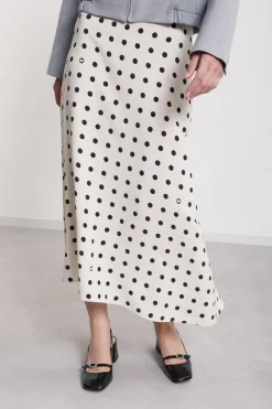 Jupe longue en crêpe de viscose