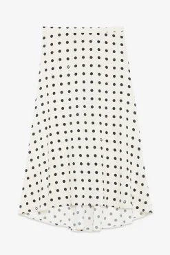 Jupe longue en crêpe de viscose