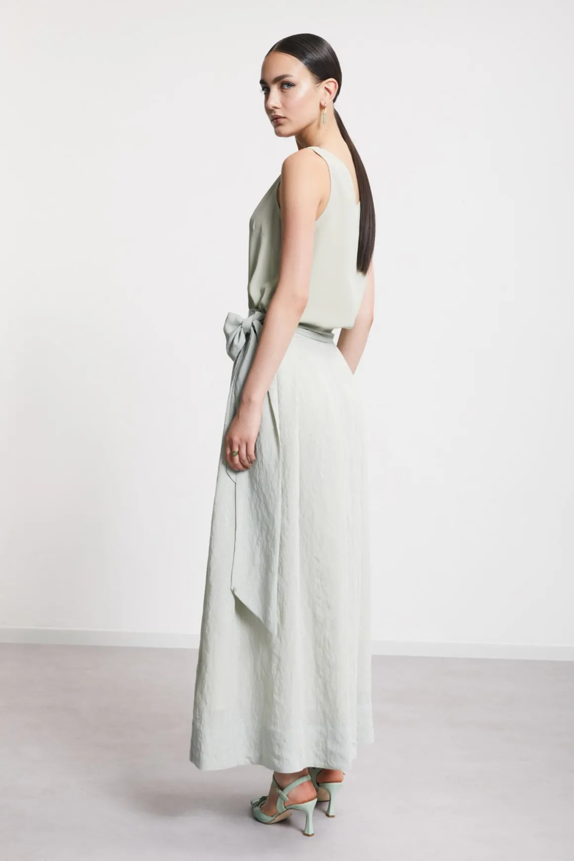 Jupe longue en viscose