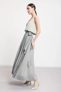 Jupe longue en viscose