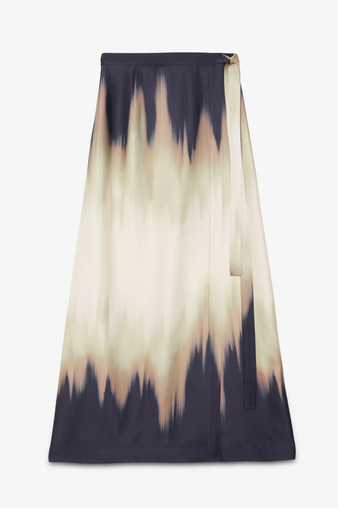 Jupe longue en viscose imprimée