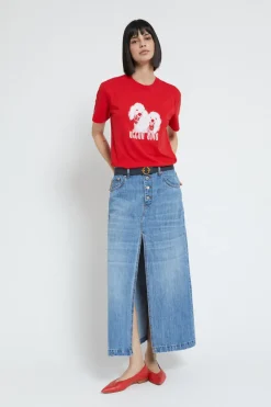 Jupe longue jeans