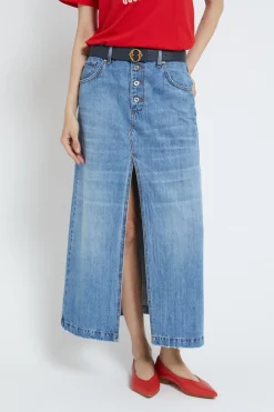Jupe longue jeans