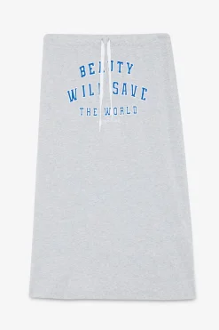 Jupe midi en coton