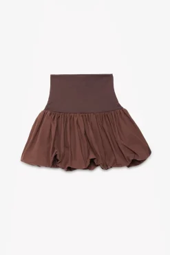Mini jupe ballon en viscose