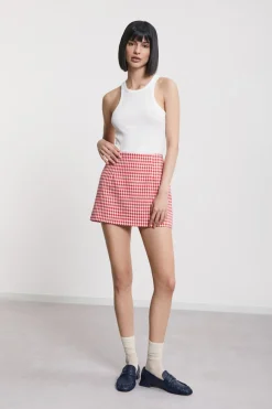 Mini jupe imprimé vichy