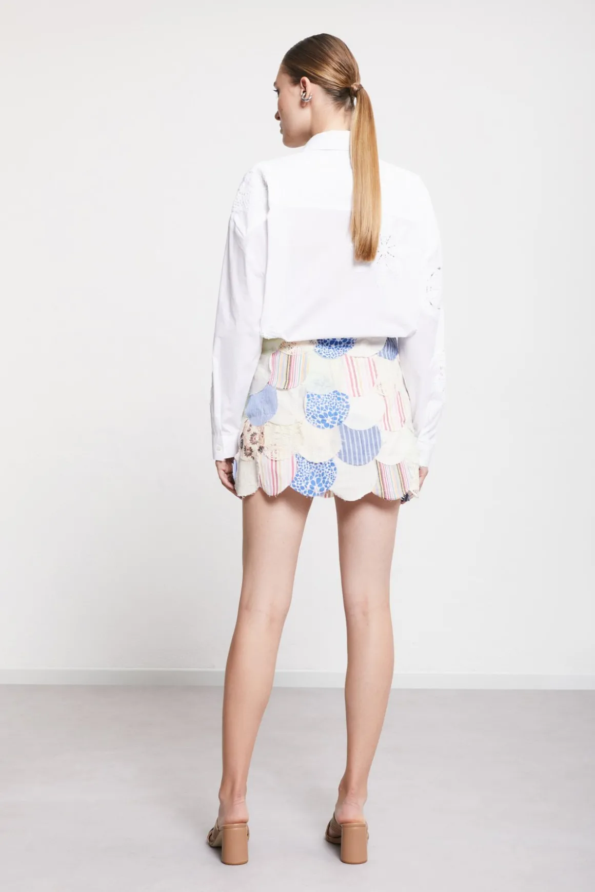 Mini jupe patchwork