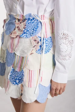 Mini jupe patchwork
