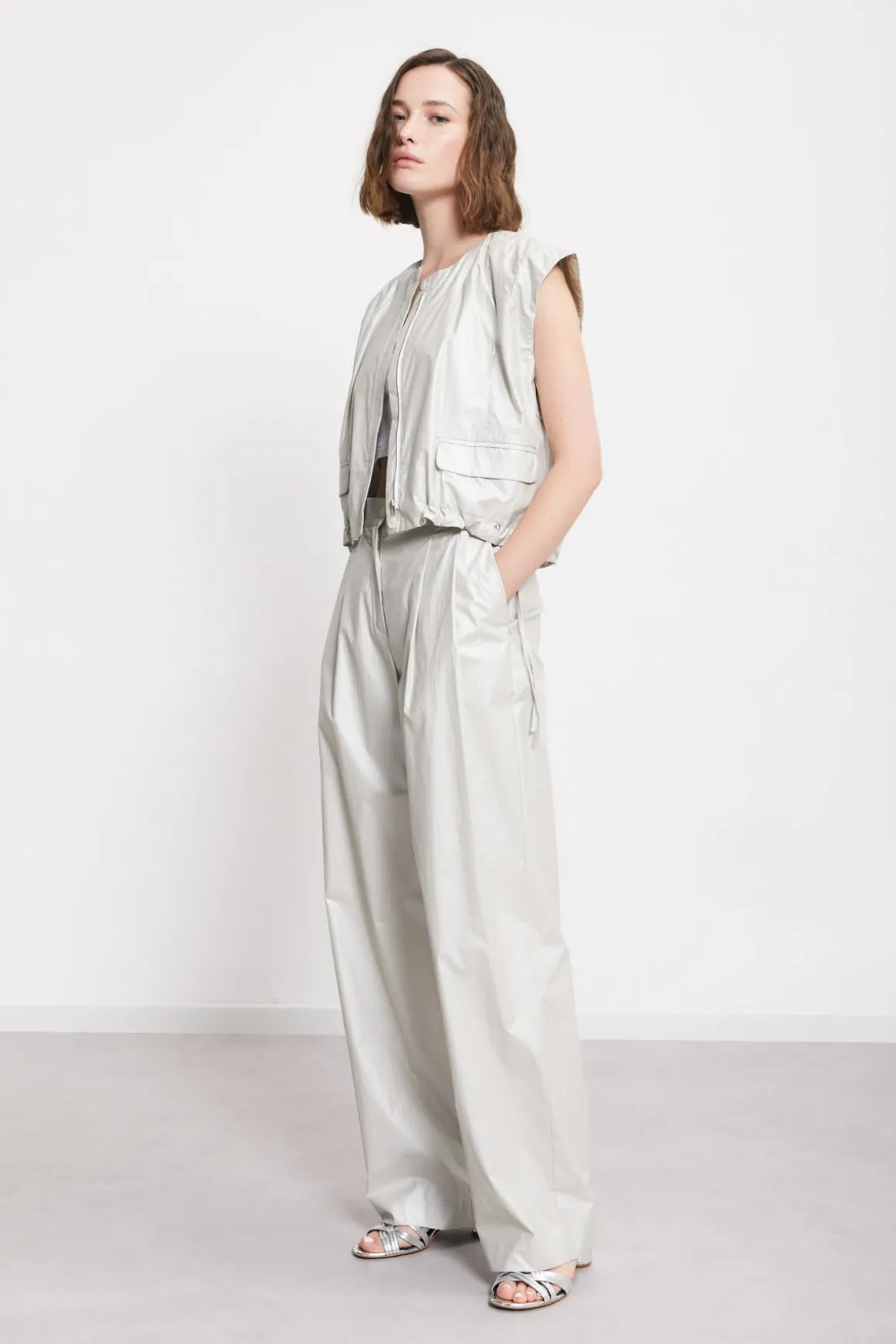 Pantalon ample en coton