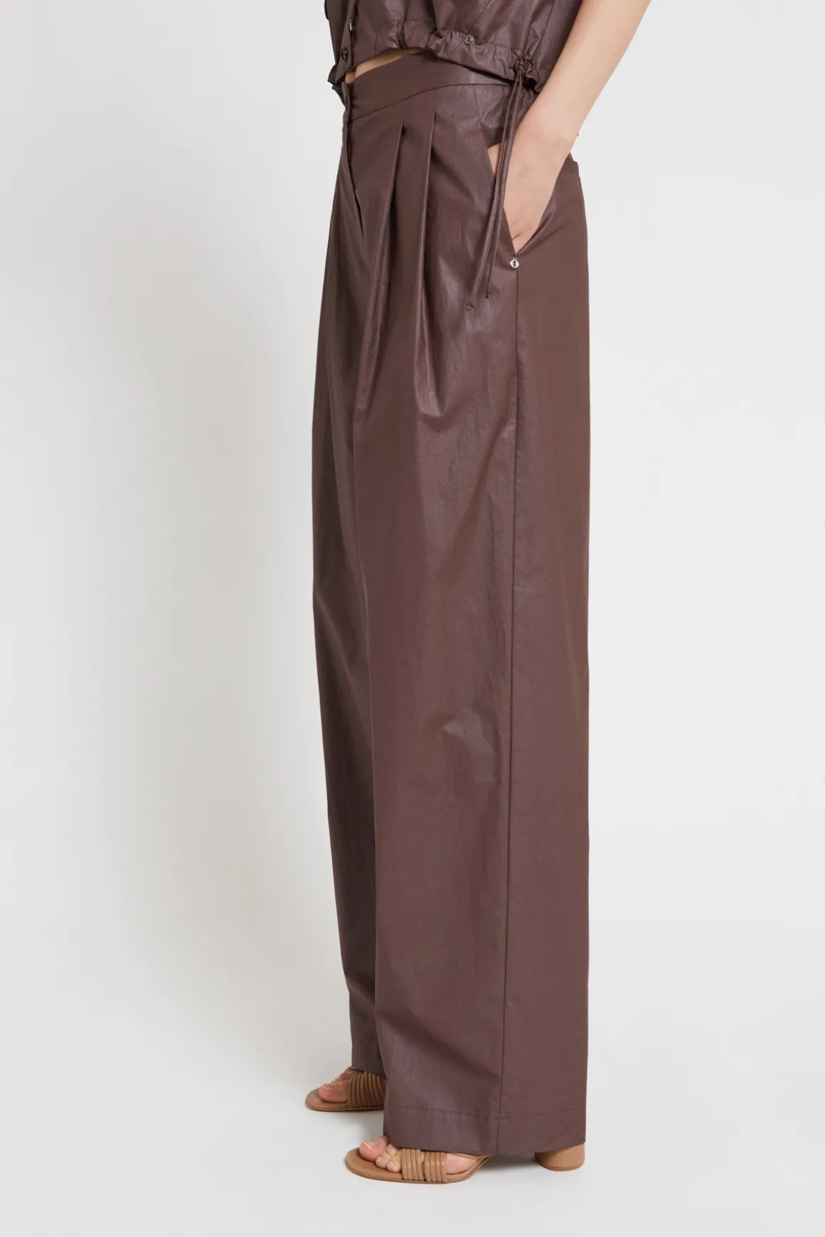 Pantalon ample en coton