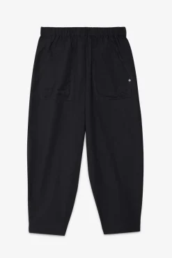 Pantalon carotte fit en popeline