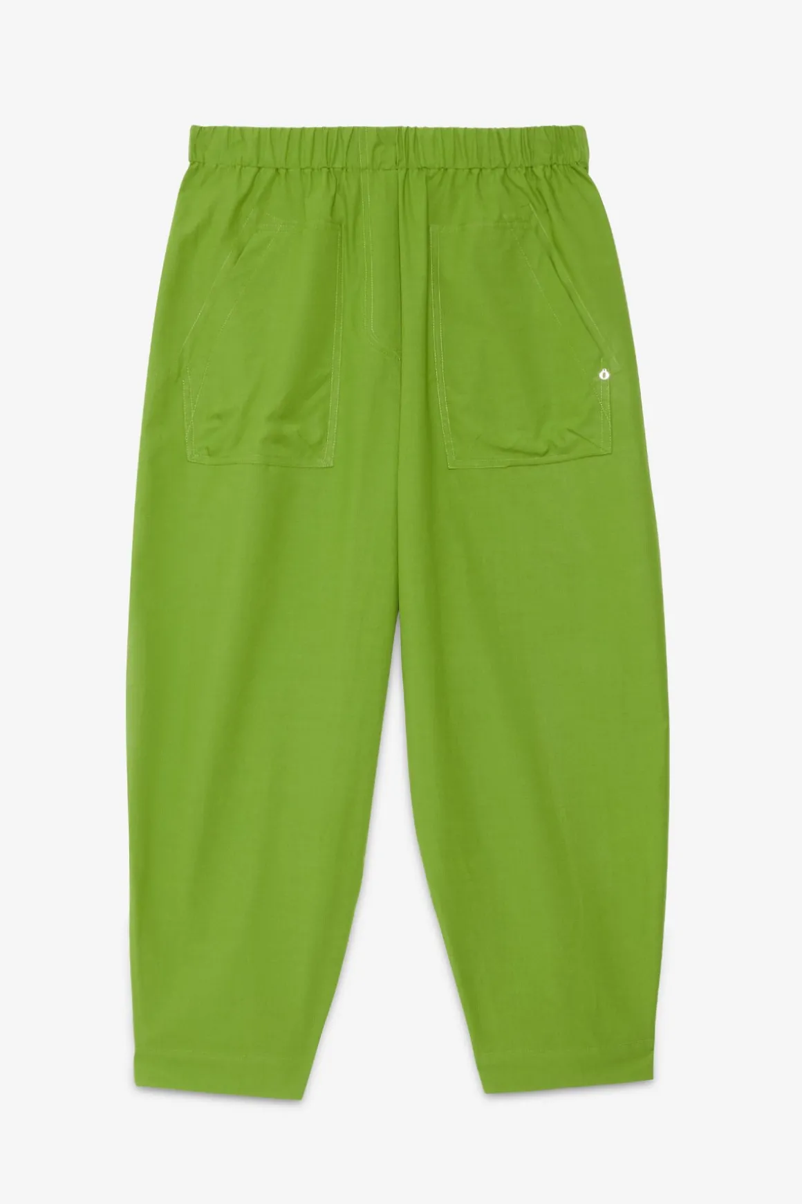 Pantalon carotte fit en popeline