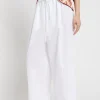 Pantalon cropped en popeline