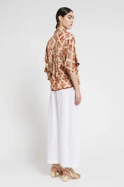 Pantalon cropped en popeline