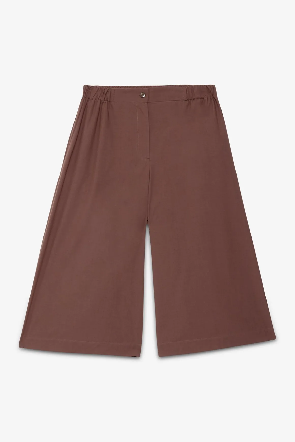 Pantalon cropped en popeline