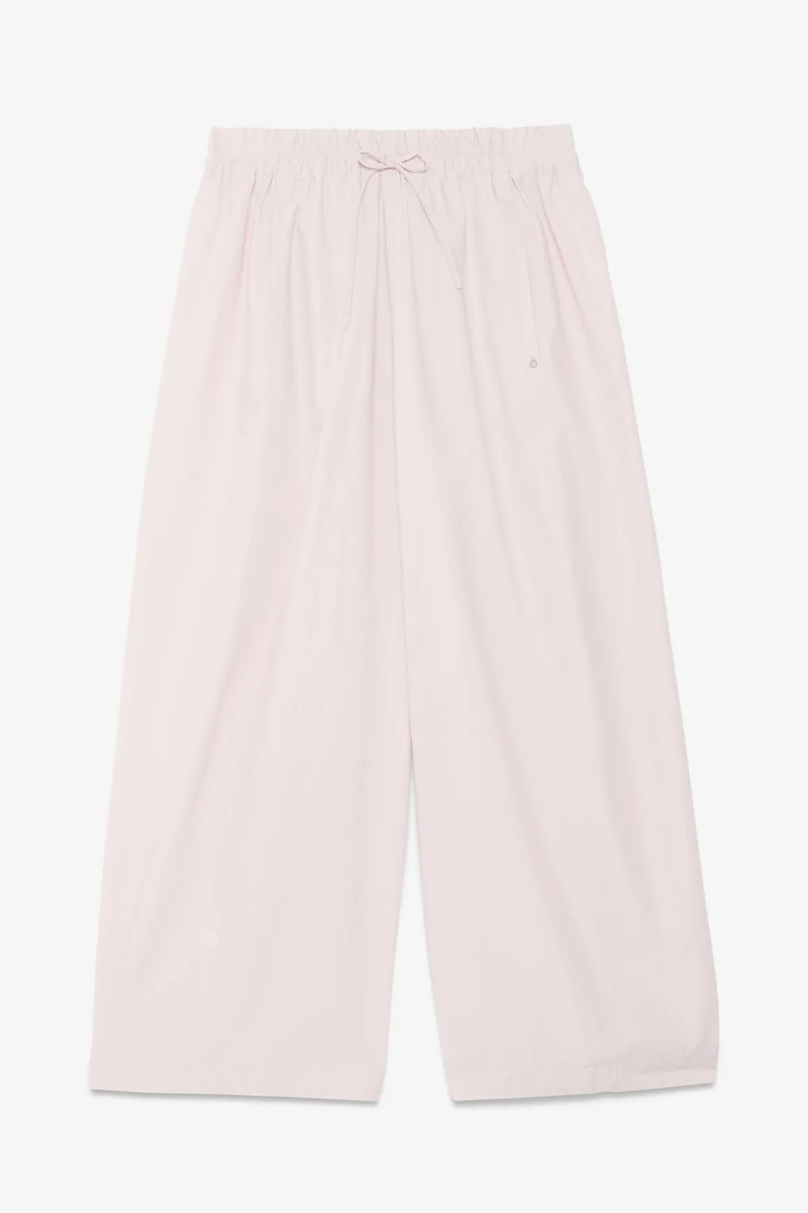 Pantalon cropped en popeline