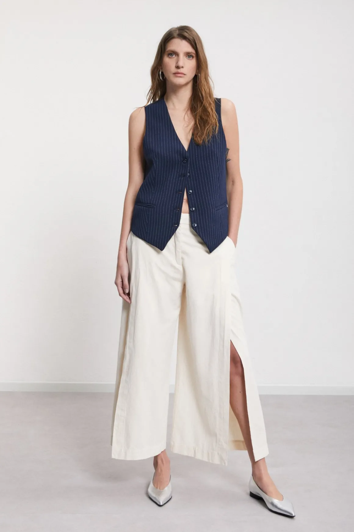 Pantalon culotte en coton