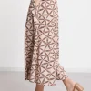 Pantalon culotte en coton imprimé