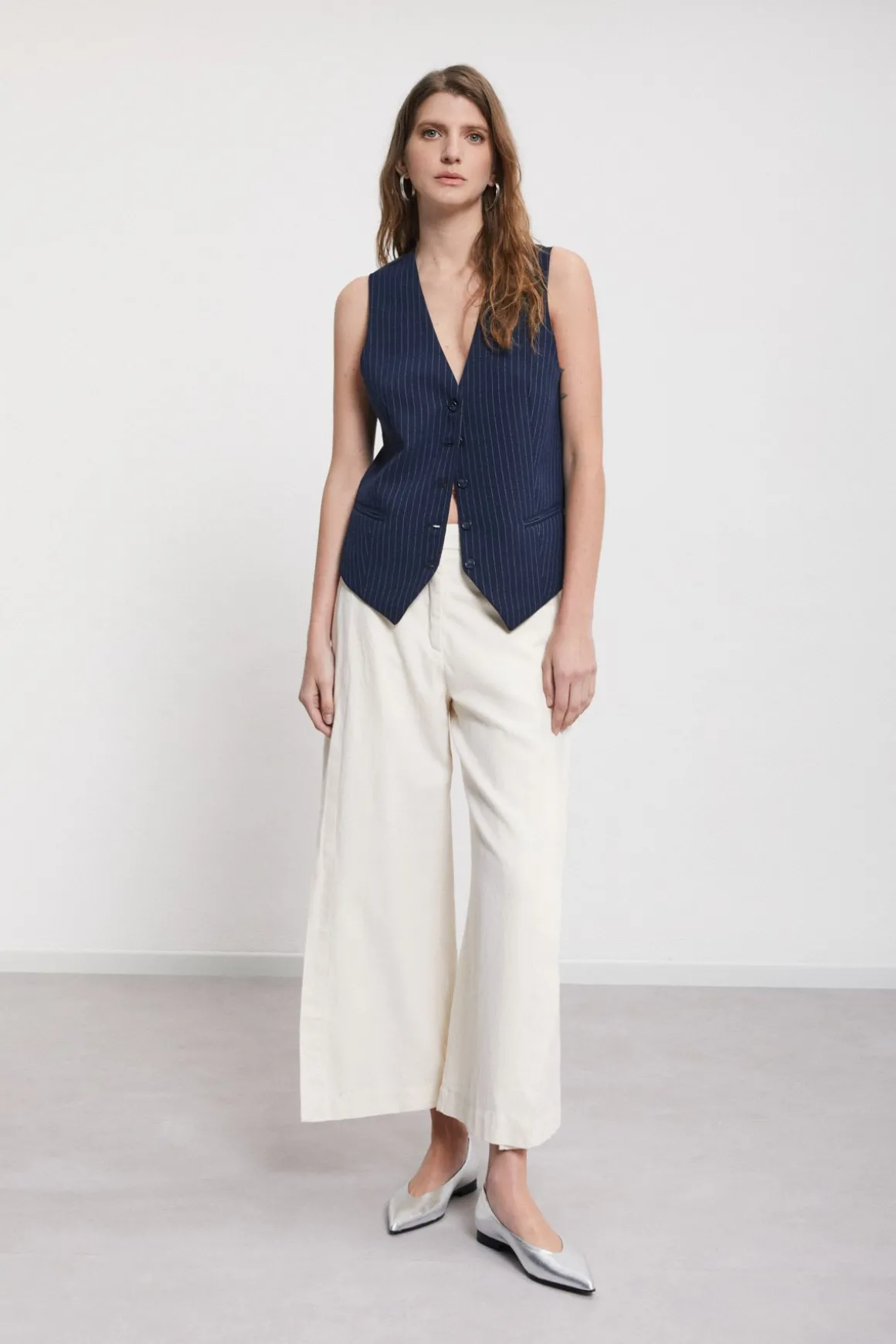 Pantalon culotte en coton
