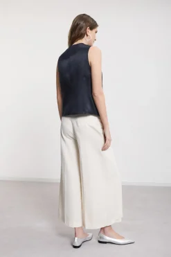 Pantalon culotte en coton