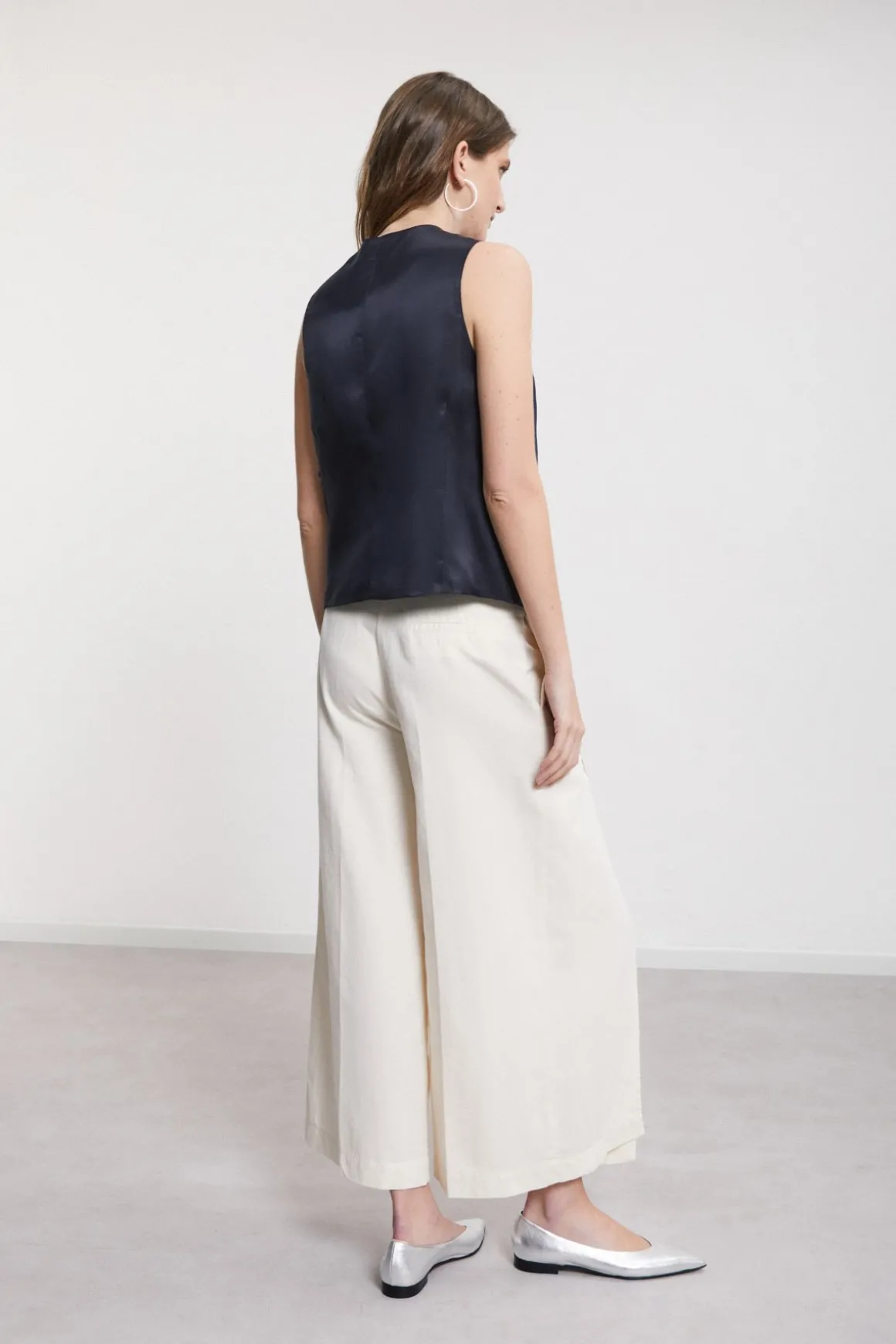 Pantalon culotte en coton