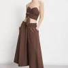 Pantalon culotte en popeline