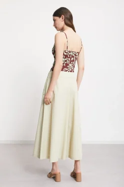 Pantalon culotte en popeline