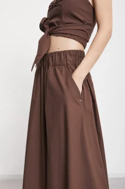 Pantalon culotte en popeline