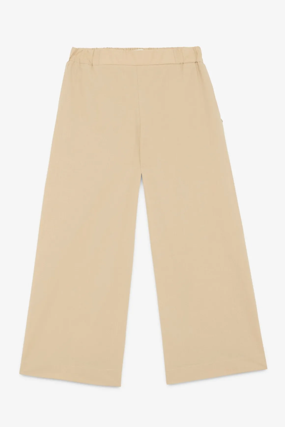 Pantalon culotte en popeline