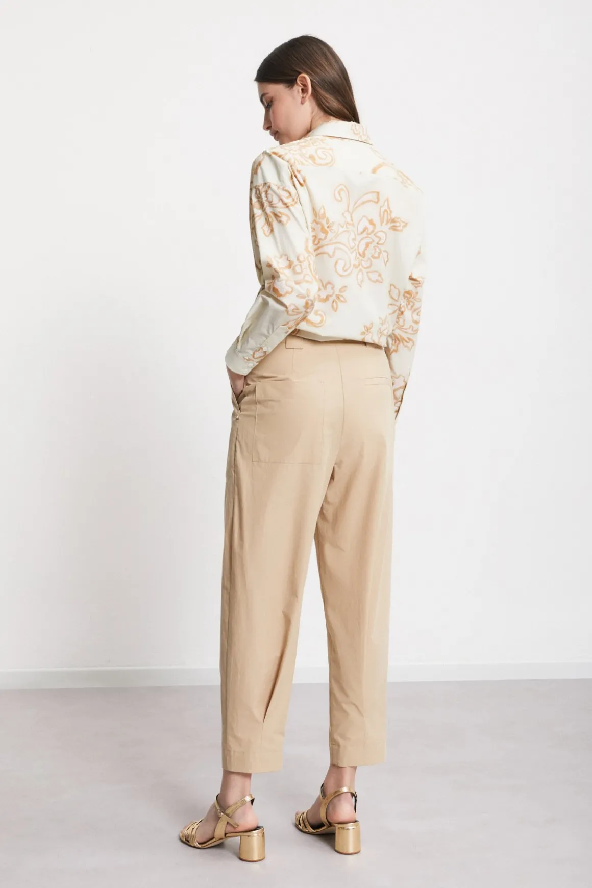 Pantalon en popeline