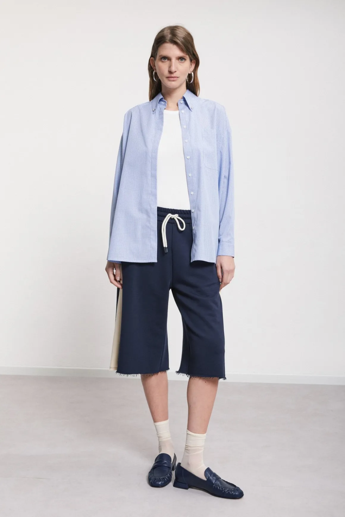 Pantalon jogger cropped en coton
