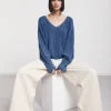 Pantalon large en coton