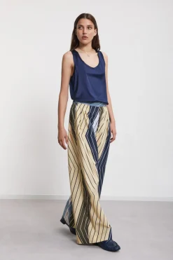 Pantalon large en coton