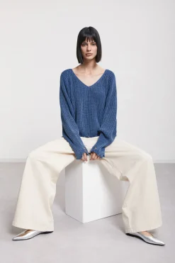 Pantalon large en coton