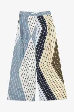 Pantalon large en coton