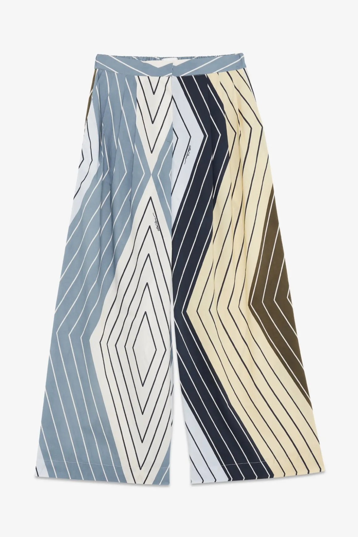 Pantalon large en coton
