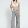 Pantalon large en lin